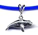 18" Blue Manatee Necklace Sterling Silver Jewelry Gift Boxed
