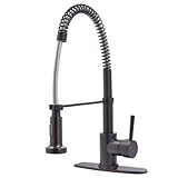Kingston Brass GS8885DL Concord 8-Inch Centerset Single Handle Kitchen Faucet with Pull-Out Sprayer,