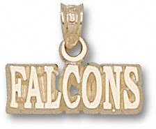 Air Force Falcons Solid 10K Gold ''FALCONS'' Pendant