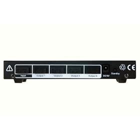 1080p HDMI 1.3B Splitter Amplifier for PS3/HDTV/DVD Player/STB/XBOX, 1 Input 4 Outputs. With Mounting ears and supports EDID. ***Support 3D***