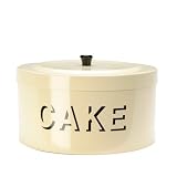 Cream Enamel Cake Tin