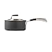 Nexus Hard Anodised and Stainless Steel 18cm Covered Saucepan (2.0ltr)