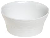 Rings White Porcelain Soup/Cereal Bowls, Set of 4