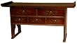 Asian Furniture & D&eacute;cor - 33" Japanese Design 5 Drawer Scholars Floor Style Writing Desk (SD431)