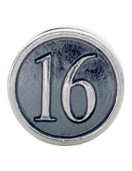 Kera Sterling Silver Number 16 Bead