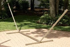 Taupe Large Steel Hammock Stand, Double Capacity