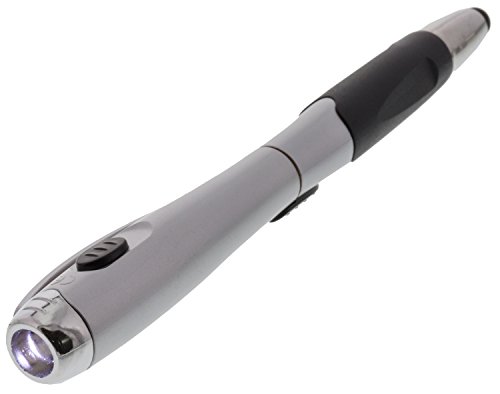 SE - Pen - 3-IN-1, Stylus, LED, Ball-point Pen, Assorted Colors - FL-IPT4-1