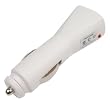 Premium 12v White Universal USB Car (Vehicle) Charger Adaptor for All iPods / Microsoft Zune Mp3 Player (USB Cable is not included)