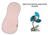 Meeno Babies "Cool Mee" Universal Stroller Seat Liner Cover with FREE CLIP ON FAN (PINK) Meeno Babies "Cool Mee" Universal Stroller Seat Liner Cover with FREE CLIP ON FAN (PINK)