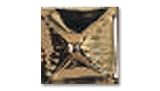Adex USA Neri Dot Pyramid Gold Ceramic Tile & Stone