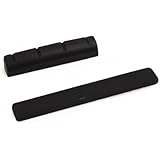 BQLZR 4 string Ukulele Guitar Nut And Saddle Made Of Ebony 1 Pair