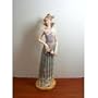 Vintage Style European Lady Figurine Statuette -- 11"