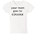 mom college Jr. Miss Fitted Tee