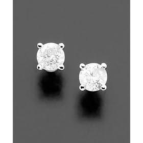 14k White Gold Diamond Studs (1 3 ct. t.w.) by Macy's