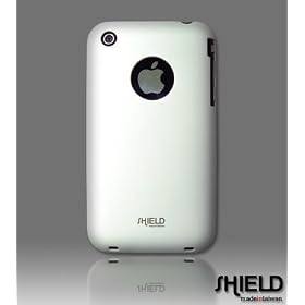 SHIELD Apple 3G 3GS iPhone Shield Polycarbonate Slim Fit Case + Microfiber Cleaning Cloth - (White)