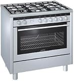 90cm Dual Fuel Range Cooker c/w 6 Burner Gas Hob (HQ745526E)