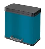 Hailo 0633-169 Tret-Abfallsammler Trento öko 3 x 11, petrol