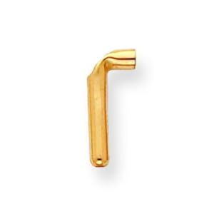 14K Gold Cuff Link Stud Back Barrel