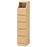 木製シンプルチェスト/タンス ナチュラル 【CHESCA】チェスカ