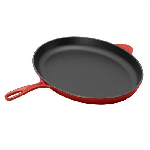 Le Creuset Enameled Cast-Iron 15-3/4-Inch Oval Fish Skillet, Cherry