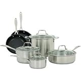 NEW AMERICAN KITCHEN AK-110 10-PIECE COOKWARE SET (ELECTRONICS-OTHER)