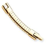 Gold-plated 6mm Omega Necklace 2in Extender