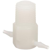 Nylon Tubing Connector , Barbed Reducing Tee, 1/16" x 1/16" x 3/32" Tubing ID (Pack of 100)