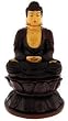 Seated Buddha - Imitation Red Wood Figurine