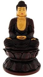 Seated Buddha - Imitation Red Wood Figurine