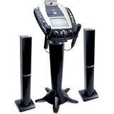 Singing Machine STVG-1009 Pedestal Karaoke System Tower Speakers, Camera, Monitor and Radio