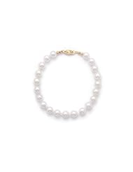 8" 6.5-7mm Grade AA Cultured Akoya Pearl Bracelet