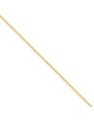 14k Yellow Gold 16in .7mm Round Open Link Cable Necklace Chain. Metal Wt- 1.74g