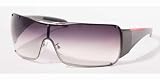 AUTHENTIC PRADA SPORT SPS 51G SPS51G 1BC5D1 1BC-5D1 SILVER GRAY GRADIENT SUNGLASSES