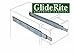 GlideRite Hardware 1470-Z - 14-inch 100 Lb. Full Extension Ball Bearing Drawer Slides with 1