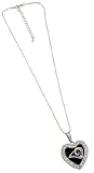 NFL St. Louis Rams Reversible Crystal Heart Pendant with 16" Chain