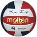 Sporting Goods : Molten Super Touch Red/White/Blue Leather Volleyball