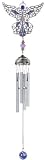 Wind Chime Pewter And Gem Angel Hanging Garden Decoration Collection