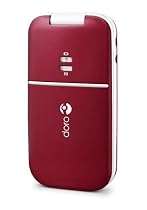 Doro PhoneEasy 410gsm (burgund-rot) Handy, gro&szlig;e Tasten