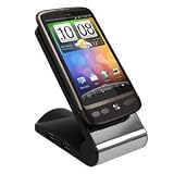 Sunwire - Desktop Charging Dock Cradle 4 Port USB Hub - HTC Desire - Black