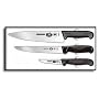 Victorinox Cutlery 3-Piece Chef's Set, Black Fibrox Handles