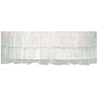 Tadpoles Triple Layer Tulle Crib Skirt in White