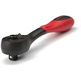 TEKTON 1457 3/8-Inch Drive Quick-Release Composite Offset Ratchet with 72-Tooth Oval Head