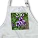 Purple False Foxglove, foxglove looking flower - BLACK Full Length Apron With Pockets 22w X 30l
