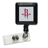 Houston Rockets Official Retractable Badge Holder Keychain