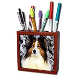 Dogs Sheltie/Shetland Sheepdog - Sheltie - Tile Pen Holders-5 inch tile pen holder