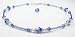 September Sapphire .925 Sterling Silver Anklets - Adjustable Beaded Birthstone Ankle Bracelets