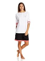 Intimalia Pijama Corto (Blanco / Negro)