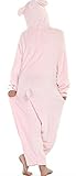 Angelina Unisex Plush Animal Onesies Pajamas #91158 Medium Pink Pig