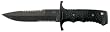 Gerber 06995 Silver Trident Sheath Knife with  Double Serration Edge