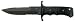 Gerber 06995 Silver Trident Sheath Knife with Double Serration Edge